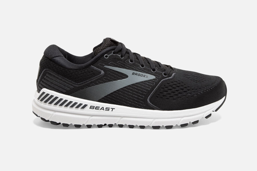 Brooks Beast '20 Road Running Shoes Mens - Black/Grey - BLMIF-1945